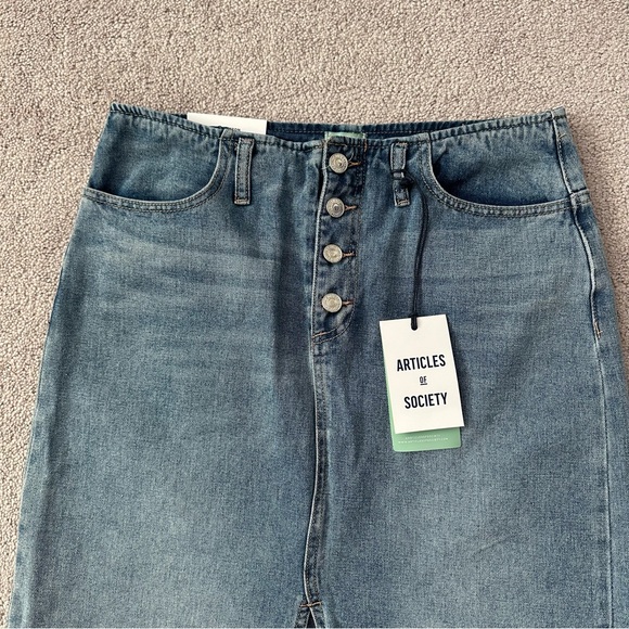 Articles of Society The Hutton Denim Midi Skirt - Picture 2 of 6
